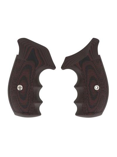 S&W N-FRAME, TAC DIAMOND, ROUND BUTT, BLACK CHERRY