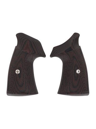 S&W N-FRAME, TAC DIAMOND, SQUARE BUTT, BLACK CHERRY