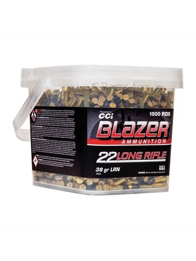 22 LONG RIFLE 38GR LEAD ROUND NOSE 1,500/BUCKET