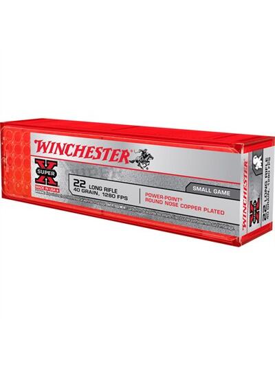 SUPER-X 22 LONG RIFLE 40GR POWER-POINT RNCP 100/BOX