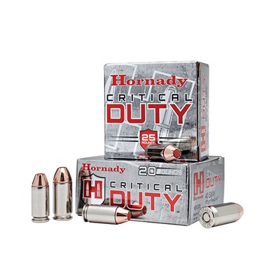 CRITICAL DUTY 45 ACP +P 220GR POLYMER TIPPED 20/BOX