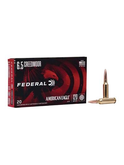 AMERICAN EAGLE 6.5MM CREEDMOOR 120GR OPEN TIP MATCH 20/BOX