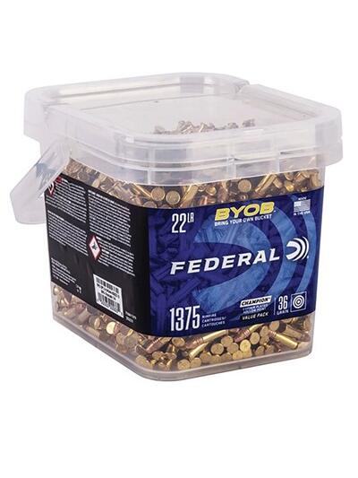 BYOB 22 LONG RIFLE 36GR COPPER PLATED HP 1,375/BUCKET