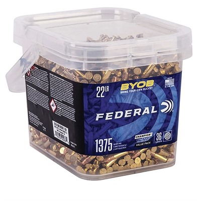 BYOB 22 LONG RIFLE 36GR COPPER PLATED HP 1,375/BUCKET