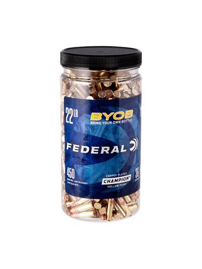 22 LONG RIFLE 36GR COPPER PLATED HP 450/BOTTLE