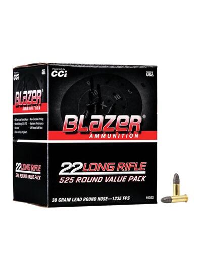 22 LONG RIFLE 38GR LEAD ROUND NOSE 525/BOX