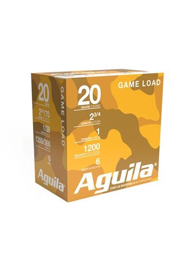 HIGH VELOCITY GAME LOAD 20 GAUGE 2-3/4'' 1OZ #6 SHOT 25/BOX