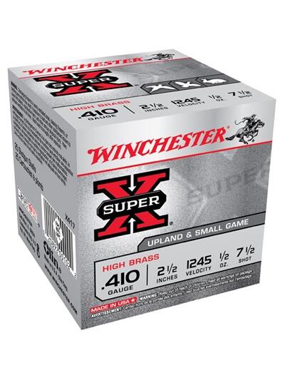 SUPER-X 410 BORE 2-1/2'' 1/2OZ #7.5 SHOT 25/BOX