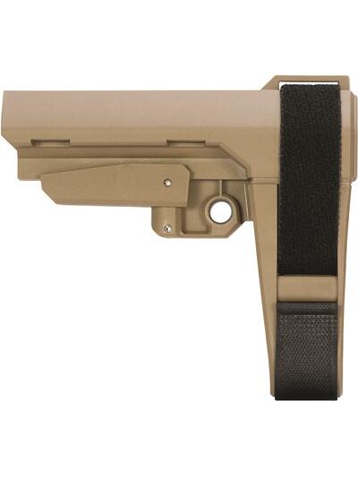 SBA3 5 POSITION ADJUSTABLE PISTOL STABILIZING BRACE FDE