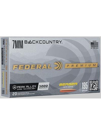 BERGER ELITE HUNTER 7MM BACKCOUNTRY 195GR HYBRID BT 20/BOX
