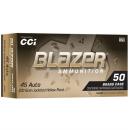 BLAZER BRASS HP 45 ACP 230GR JACKETED HOLLOW POINT 50/BOX