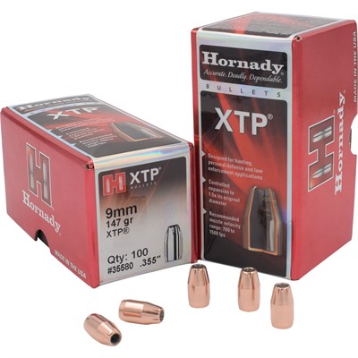XTP® 9MM (0.355'') 147GR JACKETED HOLLOW POINT 100/BOX