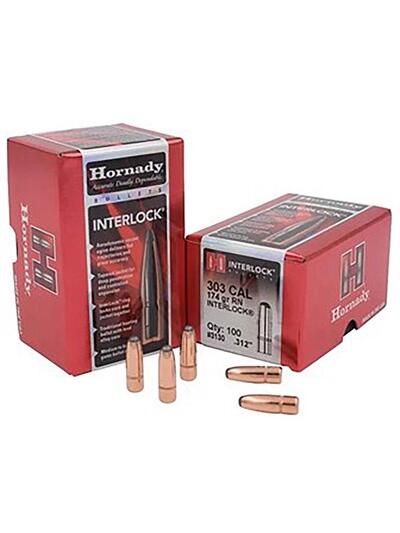INTERLOCKÂ® 303 CALIBER (0.312'') 174GR ROUND NOSE 100/BOX