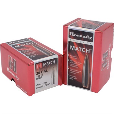 MATCH⢠30 CALIBER (0.308'') 168GR BTHP 100/BOX