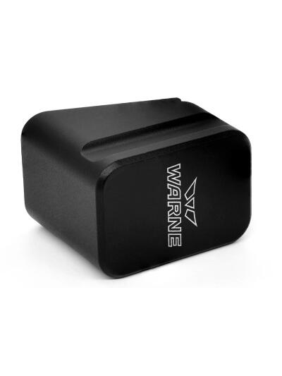 WARNE GLOCK 17/22 MAG EXT +5/+4 BLK