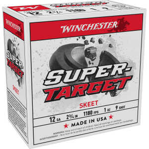 Winchester Ammo TRGTL129 Super-Target Xtra-Lite 12Gauge 2.75" 1oz 9Shot 25 Per Box/10 Case