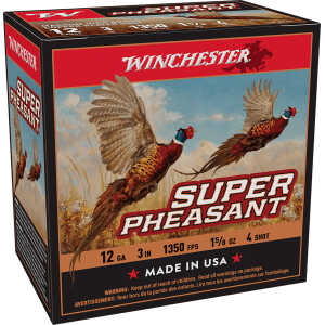 Winchester Ammo X123PH4 Super Pheasant Magnum High Brass 12Gauge 3" 1 5/8oz 4Shot 25 Per Box/10 Case