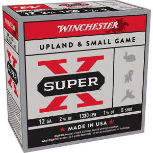 Winchester Ammo X125 Super X Game Load High Brass 12Gauge 2.75" 1 1/4oz 5Shot 25 Per Box/10 Case