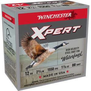 Winchester Ammo WEX12BB Super X Xpert High Velocity 12Gauge 2.75" 1 1/16oz BBShot 25 Per Box/10 Case