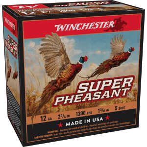 Winchester Ammo X12PH5 Super Pheasant Magnum High 12Gauge 2.75" 1 3/8oz 5Shot 25 Per Box/10 Case