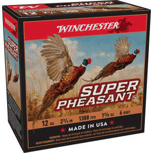Winchester Ammo X12PH6 Super Pheasant Magnum High Brass 12Gauge 2.75" 1 3/8oz 6Shot 25 Per Box/10 Case