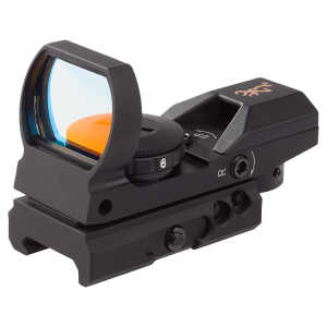 Browning 1290230 Buck Mark Reflex Sight Black Anodized 1x 3 MOA Red Dot Reticle, Picatinny Rail Mount