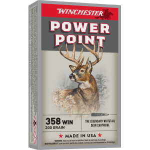 Winchester Ammo X3582 Power-Point  358Win 200gr 20 Per Box/10 Case
