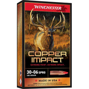 Winchester Ammo X3006CLF2 Copper Impact  30-06Springfield 180gr Copper Extreme Point Lead Free 20 Per Box/10 Case