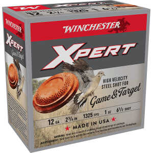 Winchester Ammo WE12GT65 Super X Xpert High Velocity 12Gauge 2.75" 1oz 6.5Shot 25 Per Box/10 Case