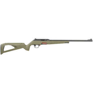 Winchester Repeating Arms 521139102 Wildcat Full Size 22 LR 10+1 18" Matte Blued Sporter Barrel, Picatinny Rail Matte Black Polymer Receiver, OD Green Skeletonized Synthetic Stock, Ambidextrous - Image 1