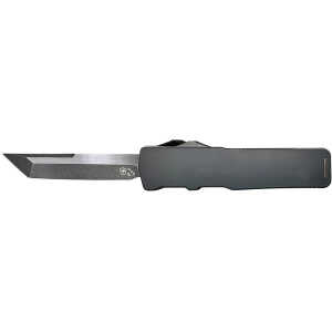 Templar Knife XLBR221 Premium LW Excalibur Large 3.55" OTF Tanto Plain Black Oxide Stonewashed D2 Steel Blade, 5.25" Black Aluminum/Rubber Handle