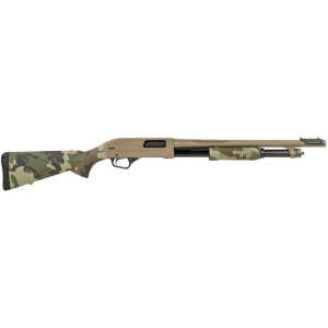 Winchester Repeating Arms 512435395 SXP Defender 12 Gauge 3" 5+1 (2.75") 18" Barrel, FDE Drilled & Tapped Rec, Woodland Camo Textured Stock, Tactical  Ribbed Forearm, Inflex Recoil Pad