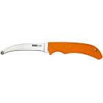 AccuSharp 734C AccuZip  4" Fixed Plain Stainless Steel/ Blade Blaze Orange Ergonomic Anti-Slip Rubber Handle - Image 1