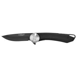 Camillus 19640 Cirque  2.75" Folding Drop Point Plain Black AUS-8 Carbonitride Titanium Blade, Black G10 Handle
