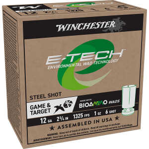 Winchester Ammo WCL12S6 E-Tech  12Gauge 2.75" 1oz 6Shot 25 Per Box/10 Case