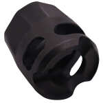 True Precision Inc TPYMICROBL Micro Compensator Y-Type Black Nitride 416R Stainless Steel 1/2"x28 Threads 9mm/380 ACP - Image 1