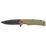 Browning 3220513 Buckmark Slim EDC 3.13" Folding Drop Point Plain Black Oxide D2 Steel Blade, Sage Textured Polymer Handle - Image 1