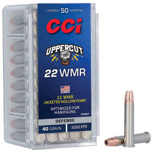 CCI 22WMRUP Uppercut  22WMR 40gr Jacketed Hollow Point 50 Per Box/40 Case