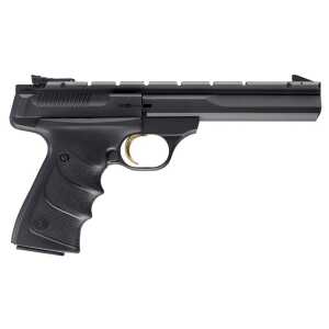 Browning 051421490 Buck Mark Contour *CA Compliant 22 LR 10+1 5.50" Black Contoured Barrel, Matte Blued Aluminum Frame & Receiver w/Rail, Black Overmolded Grip, Right Hand - Image 1