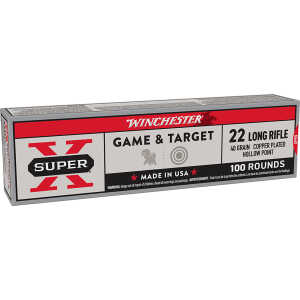 Winchester Ammo X22LRPP1 Super X  22LR 40gr Power Point Copper Plated 100 Per Box/20 Case