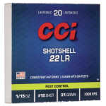 CCI 0039 Rimfire Shotshell 22LR 31gr #12Shot 20 Per Box/100 Case - Image 1