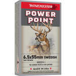 Winchester Ammo X6555 Power-Point  6.5x55Swedish 140gr 20 Per Box/10 Case - Image 1