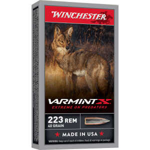 Winchester Ammo X223P1 Varmint X  223Rem 40gr Polymer Tip Rapid Expansion 20 Per Box/10 Case