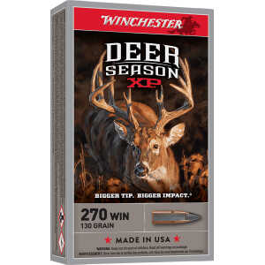 Winchester Ammo X270DS Deer Season XP 270Win 130gr Extreme Point 20 Per Box/10 Case