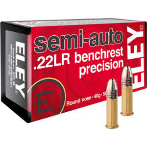 ELEY PRECISION 22LR 40GR SEMI - AUTO BENCHREST 50RD 100BX/CS