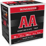 WINCHESTER AA 20GA 2.75" 7/8OZ - #8 1300FPS 250RD CASE LOT - Image 1