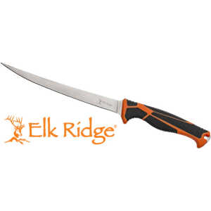 MC ELK RIDGE TREK 7" FILLET - KNIFE WITH SHEATH BLK/ORG/SS