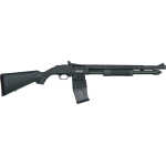 MOSSBERG 590M MAG-FED 12GA - 18.5" 10RD GHOST RING BLD/SYN - Image 1