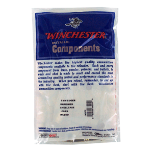 WINCHESTER UNPRIMED CASES - 9MM LUGER 100 PACK 20PK/CS