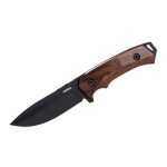 WOOX Rock 62 Fixed Blade Knife 4/1/4" Drop Point Blade Walnut - Image 1